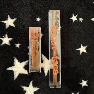 About Face Oblivion Lip Paint and Scorpio Rising Lip Pencil